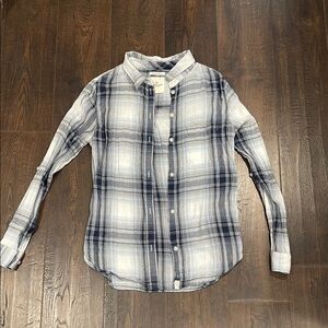 American Eagle outfitters Shirt Flannel Boyfriend Fit